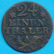 Münze - Preussen 1/24 Thaler (1783)