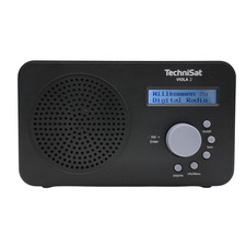 TechniSat VIOLA 2 Digital-Radio Lautsprecher UKW DAB+ LC-Display tragbar Schwarz