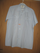 2 x Diensthemd Bundeswehr weiß+ hellblau Kurzarm Herren  Militärhemd  Gr: 41/42