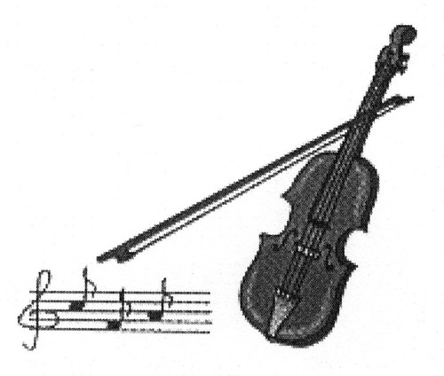 Aufkleber violine geige viola - aufkleber,