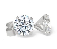 Diamant Stecker in 585 Gold