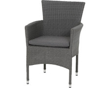 Siena Garden Padova Dining Sessel grau Stuhl Stapelstuhl Gartensessel Outdo406