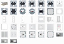 Berker S.1 polarweiß glänzend Steckdosen/Schalter/UP/Rahmen, wählbar