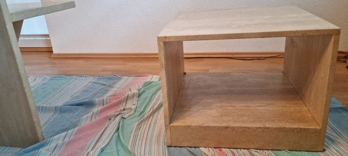 Travertin couchtisch - travertin,