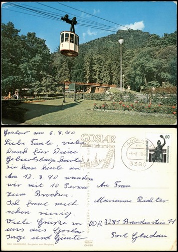 Ansichtskarte bad harzburg - ansichtskarte,