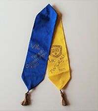 Ehrenschleife MC Zwickau VII. Trabant Orientierungsfahrt 1975 Wimpel DDR #013