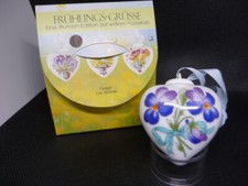 6x Porzellan Herz Hutschenreuther Ole Winther Frühlings Grüße