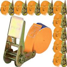 Spanngurte einteilig 4m oder 6m lang 25mm 500 kg daN Ratsche Zurrgurte Spanngurt