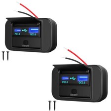 2 Stk 12V-24V Auto USB Typ-C