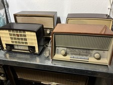 4 kleine Röhrenradios, Grundig, Blaupunkt, Philips,  60-er, retro