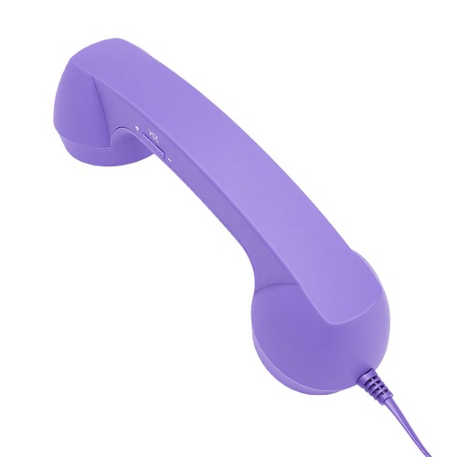 Retro telefonhörer lila - retro-telefonhörer,