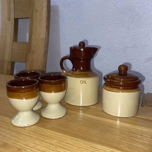 Vintage steingut cruet - steingut, &