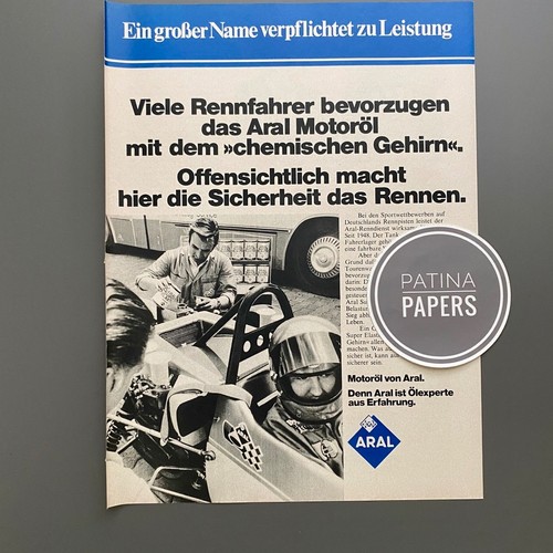 1972 aral motoröl rennfahrer - aral,