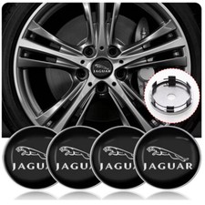 4X 60mm Für Jaguar Auto Car Logo Nabendeckel Radkappen Zier Blenden Abdeckung