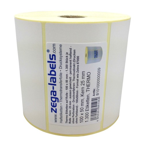 Thermo etiketten rolle 100 x - thermo,