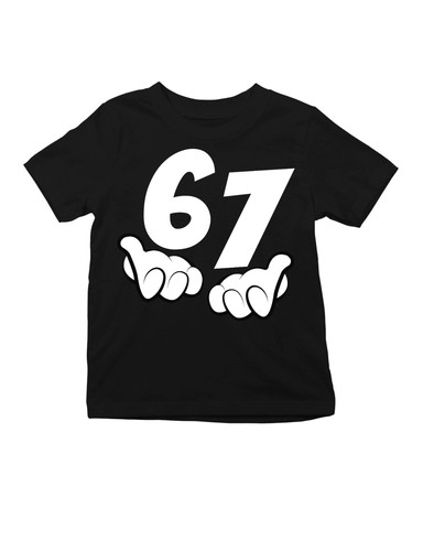 Kinder shirt aufdruck - "67",