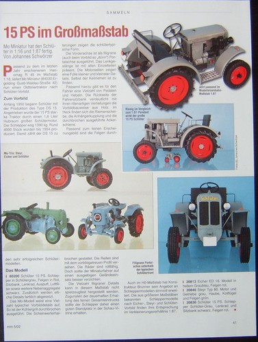 Schlüter traktor in - 15, ps