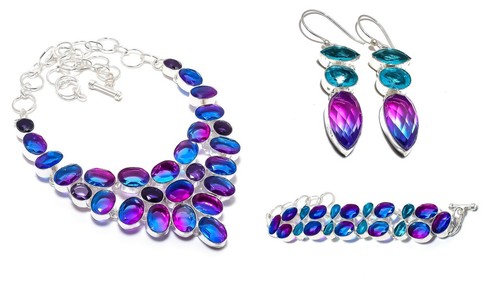Turmalin ohrring amethyst - ohrring,