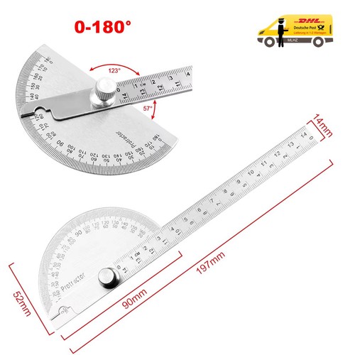 Winkelmesser 180 edelstahl - winkelmesser,