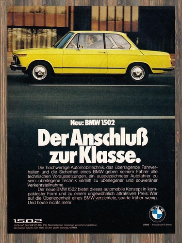 Bmw 1502 reklame - -,