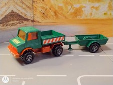 Matchbox Superkings 1978 K-98 UNIMOG FORSTAMT (deutsches Modell) + Anhänger K-30