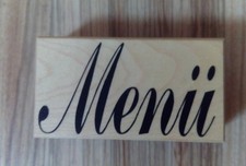 Embossing Stempel MENÜ Hochzeit Geburtstag Feier 