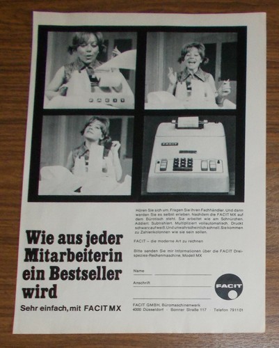Seltene werbung facit - werbung, mx