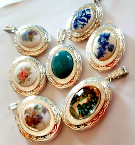 Shabby style medallion - style, silbern