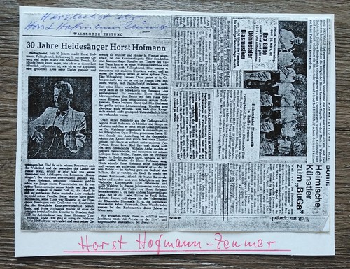 A785 horst hofmann zeumer - horst, hofmann-zeumer