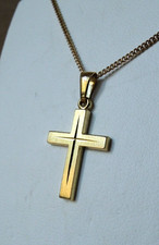 333 er Gold - Schmuck , Kreuz - Kettenanhänger