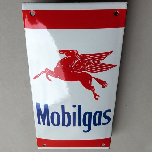 Mobilgas tür emailschild - mobilgas,