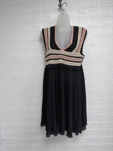 Zara kleid häkel strick - kleid, gr.
