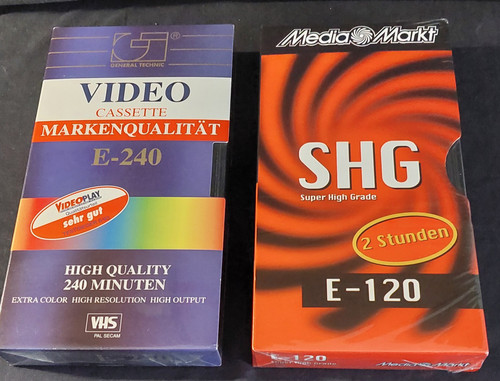 Vhs leerkassetten 240 - ,