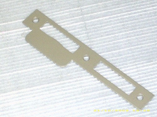 Lappenschließblech flach - lappenschließblech,