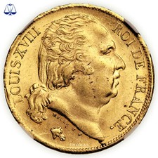Louis XVIII - 20 Francs Or -