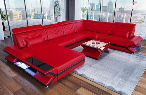 Sofa wohnlandschaft leder - wohnlandschaft,