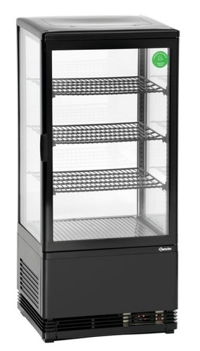 Mini kühlvitrine 78l schwarz - 78l,,
