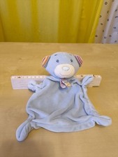 Paradise Toys Schmusetuch Kuscheltuch Bär Teddybär Schnuffeltuch blau gestreift 
