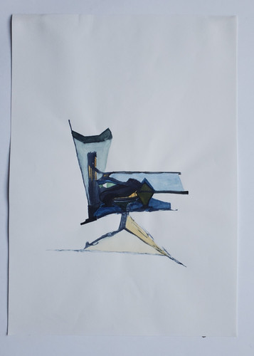 Aquarell tusche abstrakt - tusche,
