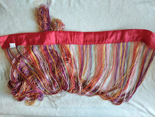 Vorhang Regenbogen, Faden Gardine, Balkontür Vorhang bunt