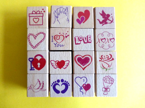 Motivstempel stempel herz rose - stempel, herz,rose