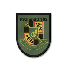 Patch Oliv PzGrenBtl Panzergrenadierbataillon 102 Bayreuther Jäger Wappen #45260