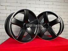 4X 21" 5X130 5 Speichen Schwarz Matt Felgen für Porsche Cayenne E1 E2 9PA 92A...