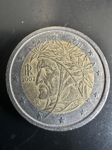 Euro münze italien dante - 2,