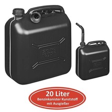 20L Benzinkanister Reservekanister Kunsstoff Kraftstoff Kanister UN-geprüft