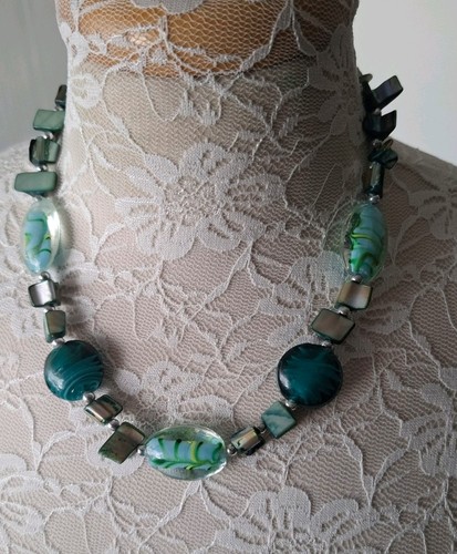 Murano glas halskette lampwork - halskette,