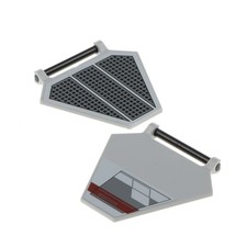 2x Lego Fahne 5x6 neu-hell