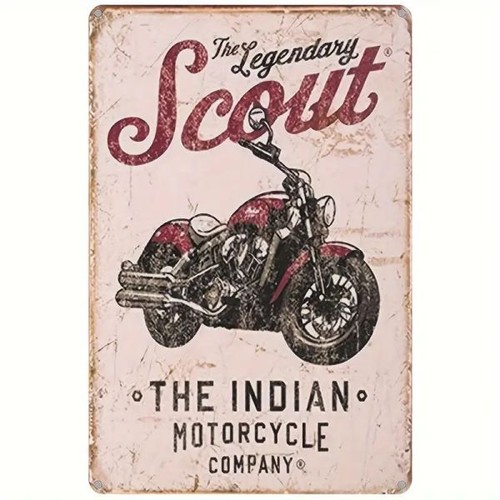 Blechschild scout indian - blechschild,