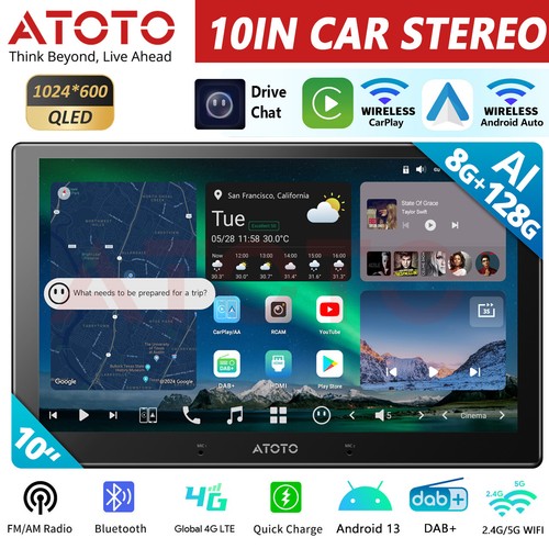Atoto x10 doppel din android - atoto,