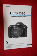 Bedienungsanleitung Canon EOS D30